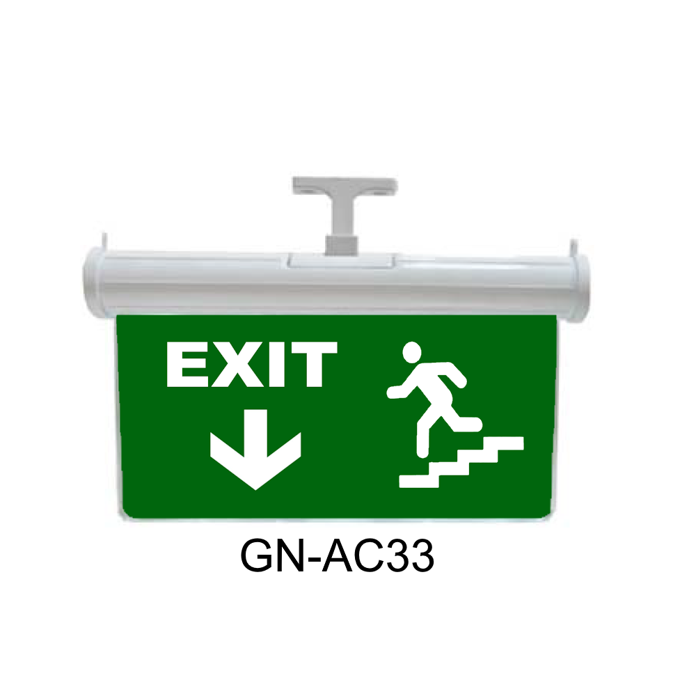 Işıklı Acil Çıkış Levhası (Exit Aşağı Merdiven İnen Adam) GN-AC33